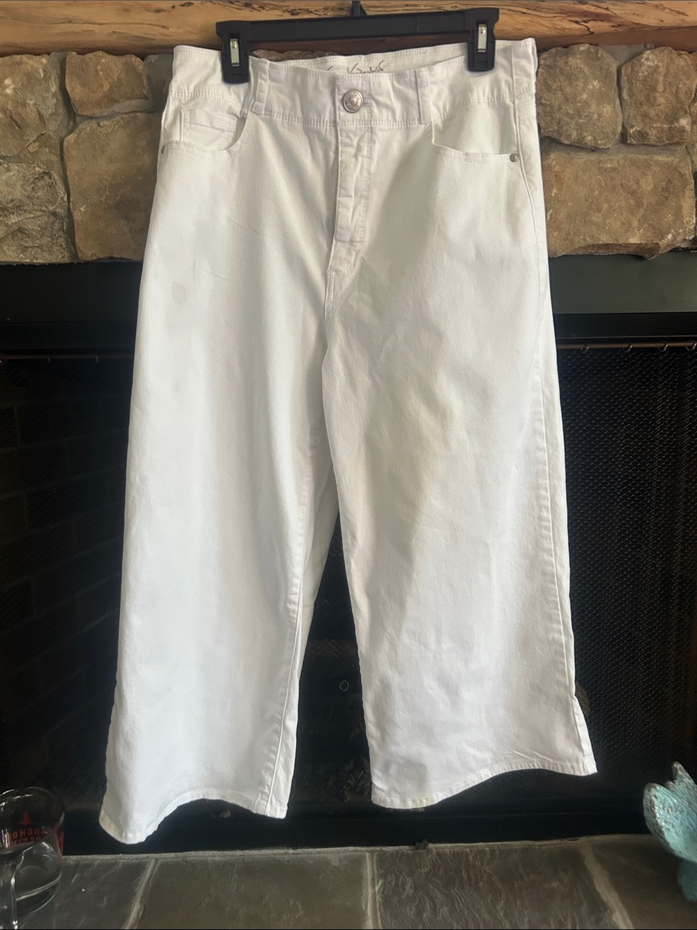 Gloria Vanderbilt White Wide-Leg Jeans